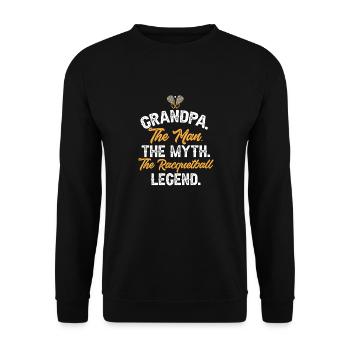 Joueur de racquetball Racquetball - Sweat-shirt Unisexe - noir - Devant - Alina (178cm) & Michal (187cm)