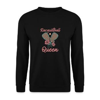Joueur de racquetball Racquetball - Sweat-shirt Unisexe - noir - Devant - Alina (178cm) & Michal (187cm)