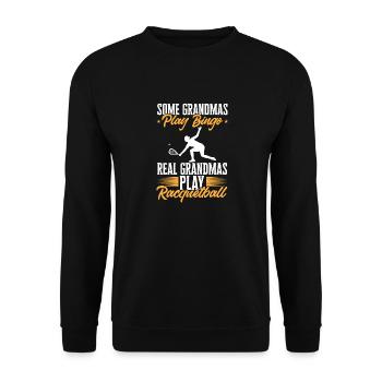 Joueur de racquetball Racquetball - Sweat-shirt Unisexe - noir - Devant - Alina (178cm) & Michal (187cm)