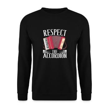 Accordéoniste Accordéoniste - Sweat-shirt Unisexe - noir - Devant - Alina (178cm) & Michal (187cm)