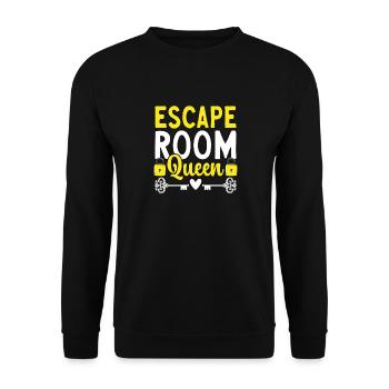 Escape Room - Unisex Sweatshirt - black - Front - Alina (178cm) & Michal (187cm)