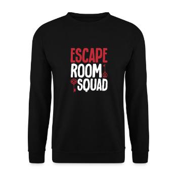 Escape Room - Unisex Sweatshirt - black - Front - Alina (178cm) & Michal (187cm)