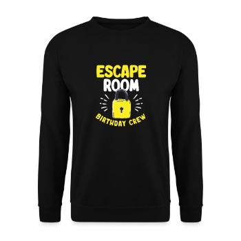 Escape Room - Unisex Sweatshirt - black - Front - Alina (178cm) & Michal (187cm)