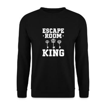 Escape Room - Unisex Sweatshirt - black - Front - Alina (178cm) & Michal (187cm)