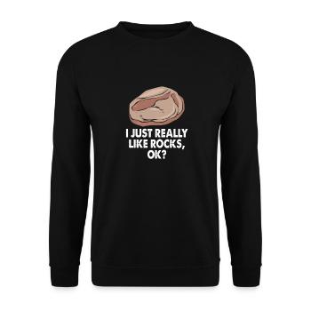 Geologist Geology - Unisex Sweatshirt - black - Front - Alina (178cm) & Michal (187cm)