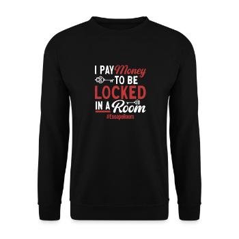 Escape Room - Unisex Sweatshirt - black - Front - Alina (178cm) & Michal (187cm)