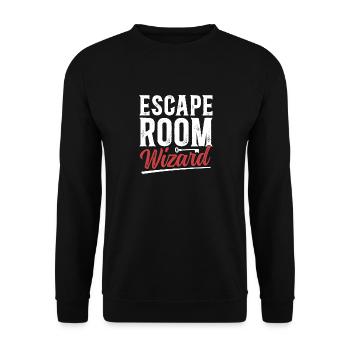 Escape Room - Unisex Sweatshirt - black - Front - Alina (178cm) & Michal (187cm)