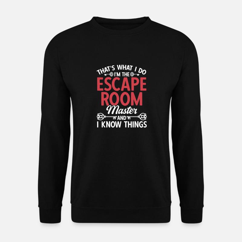Escape Room - Unisex Pullover - Schwarz