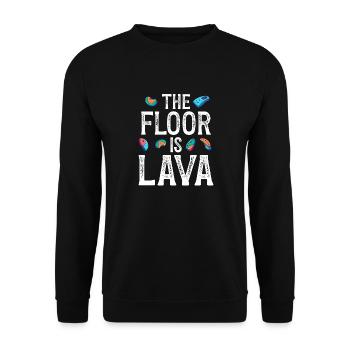 The ground is lava bouldering - Unisex Sweatshirt - black - Front - Alina (178cm) & Michal (187cm)