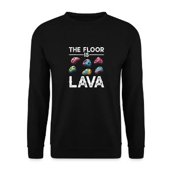 The ground is lava bouldering - Unisex Sweatshirt - black - Front - Alina (178cm) & Michal (187cm)