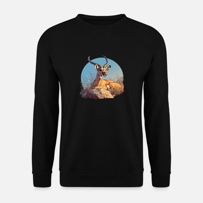 Antelope Antilopen Antilope - Unisex Pullover - Schwarz