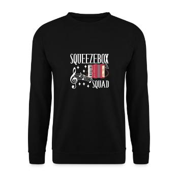 Accordéoniste Accordéoniste - Sweat-shirt Unisexe - noir - Devant - Alina (178cm) & Michal (187cm)
