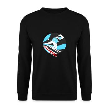 Skier dans le Zillertal - Sweat-shirt Unisexe - noir - Devant - Alina (178cm) & Michal (187cm)