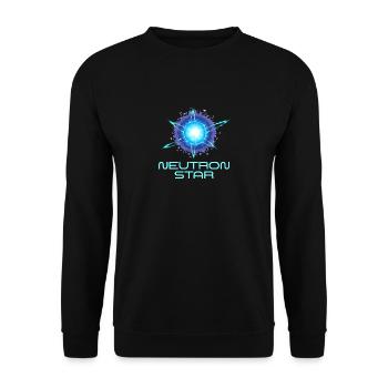 Neutrons Star Science Universe - Unisex Sweatshirt - black - Front - Alina (178cm) & Michal (187cm)
