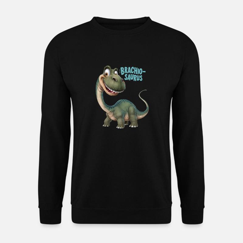 DINOSAURIER, BRACHIO SAURUS - Unisex Pullover - Schwarz