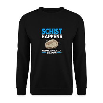Geologist Geology - Unisex Sweatshirt - black - Front - Alina (178cm) & Michal (187cm)