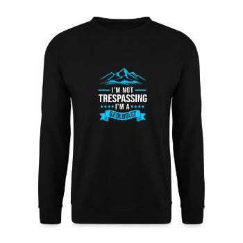 Geologist - Unisex Sweatshirt - black - Front - Alina (178cm) & Michal (187cm)