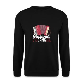 Accordéoniste Accordéoniste - Sweat-shirt Unisexe - noir - Devant - Alina (178cm) & Michal (187cm)