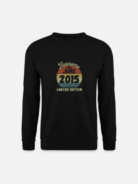 Awesome since June 2015 - Geburtstag - Unisex Pullover - Schwarz