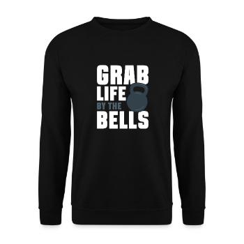Kettlebell Workout Entraînement de fitness - Sweat-shirt Unisexe - noir - Devant - Alina (178cm) & Michal (187cm)