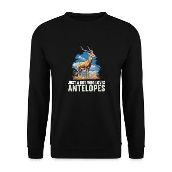 Antilope antilope antilope ouverte - Sweat-shirt Unisexe - noir - Devant - Alina (178cm) & Michal (187cm)
