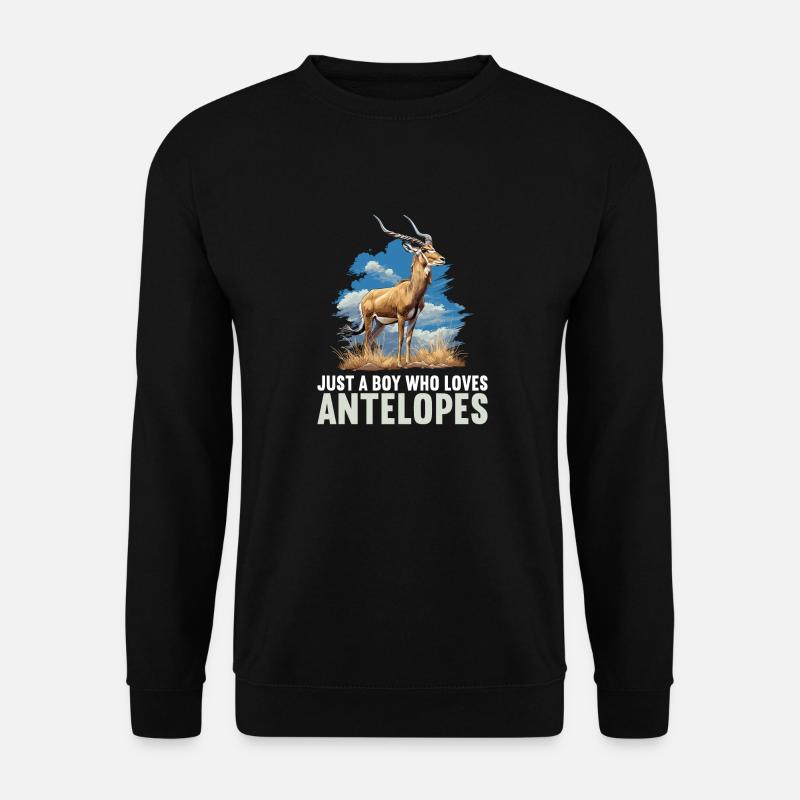Antilope antilope antilope ouverte - Sweat-shirt Unisexe - noir