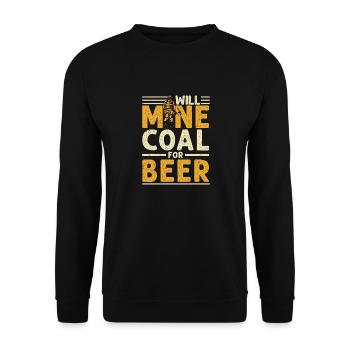 Un mineur de charbon a volé mon cœur Femme minière Fille - Sweat-shirt Unisexe - noir - Devant - Alina (178cm) & Michal (187cm)