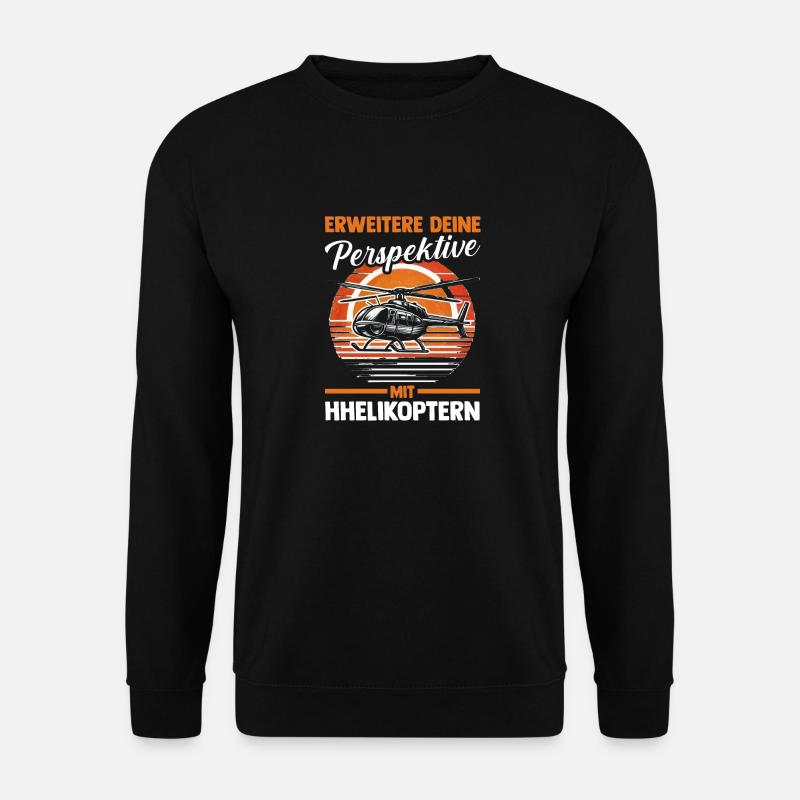 Pilote Hélicoptère Hélicoptère - Sweat-shirt Unisexe - noir