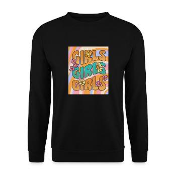 GIRLS - Unisex Pullover - Schwarz - Vorne - Alina (178cm) & Michal (187cm)