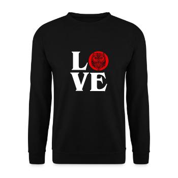 Owl Love Nocturnal Birds Lover Predator Bird Cool - Unisex Sweatshirt - black - Front - Alina (178cm) & Michal (187cm)