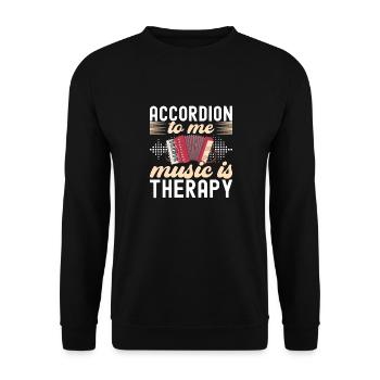 Accordéoniste Accordéoniste - Sweat-shirt Unisexe - noir - Devant - Alina (178cm) & Michal (187cm)