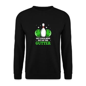 Bowling - Unisex Sweatshirt - black - Front - Alina (178cm) & Michal (187cm)