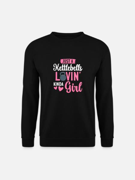Kettlebell Workout Fitness Training - Unisex Sweatshirt - black