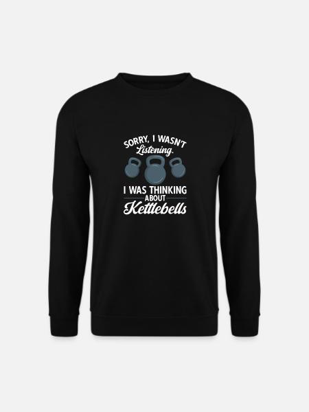 Kettlebell Workout Fitness Training - Unisex Pullover - Schwarz