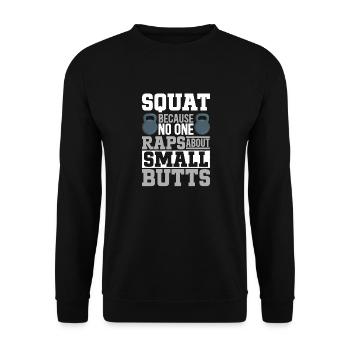 Kettlebell Workout Entraînement de fitness - Sweat-shirt Unisexe - noir - Devant - Alina (178cm) & Michal (187cm)