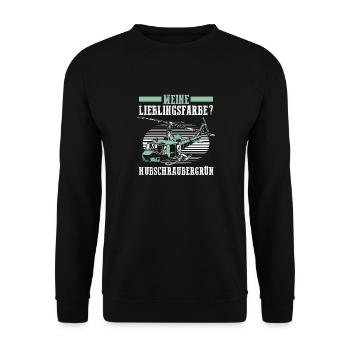 Pilot Helikopter Hubschrauber - Unisex Pullover - Schwarz - Vorne - Alina (178cm) & Michal (187cm)