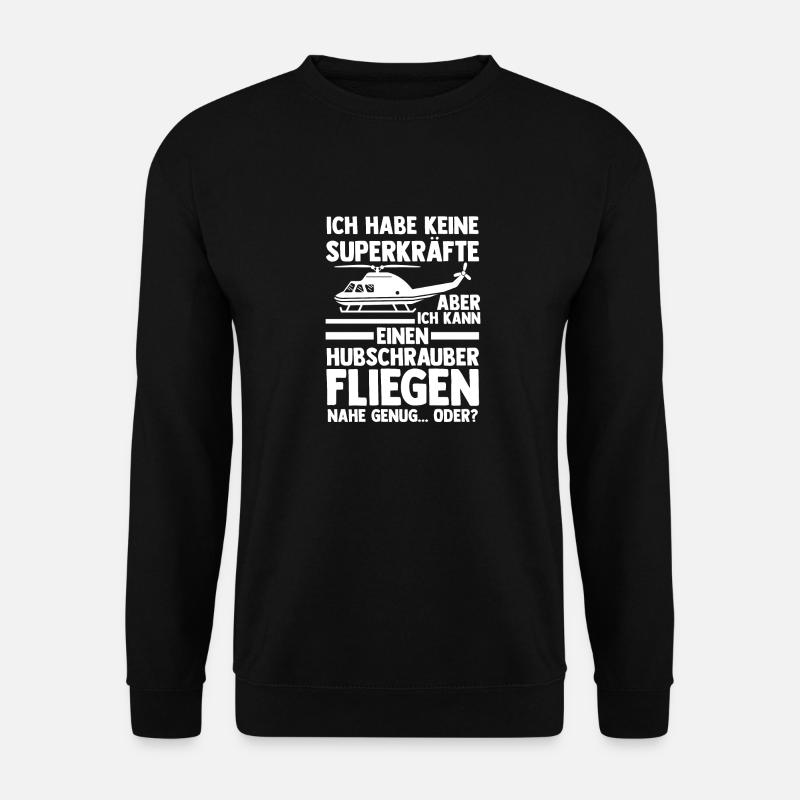 Pilot Helicopter Helicopter - Unisex Sweatshirt - black