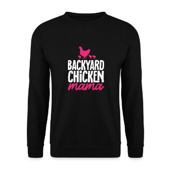 chicken breeder rooster hen backyard chickens - Unisex Sweatshirt - black - Front - Alina (178cm) & Michal (187cm)