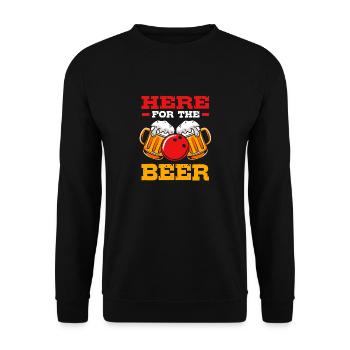 Bowling - Unisex Pullover - Schwarz - Vorne - Alina (178cm) & Michal (187cm)