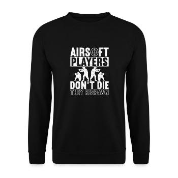 Pistolet Airsoft Airsoft Hobby - Sweat-shirt Unisexe - noir - Devant - Alina (178cm) & Michal (187cm)