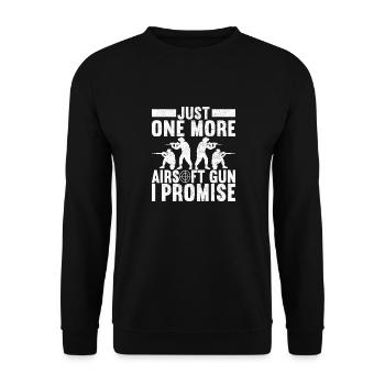 Pistolet Airsoft Airsoft Hobby - Sweat-shirt Unisexe - noir - Devant - Alina (178cm) & Michal (187cm)