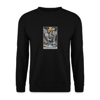Tarot Card Tarot Card Temperance Temperance - Unisex Sweatshirt - black - Front - Alina (178cm) & Michal (187cm)