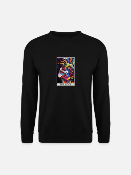 Tarotkarten Tarotkarte The Fool Der Narr - Unisex Pullover - Schwarz