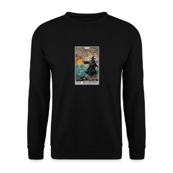 Tarotkarte The Magician Der Magier - Unisex Pullover - Schwarz - Vorne - Alina (178cm) & Michal (187cm)