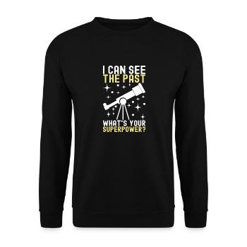 Atronome Astronomy - Unisex Sweatshirt - black - Front - Alina (178cm) & Michal (187cm)