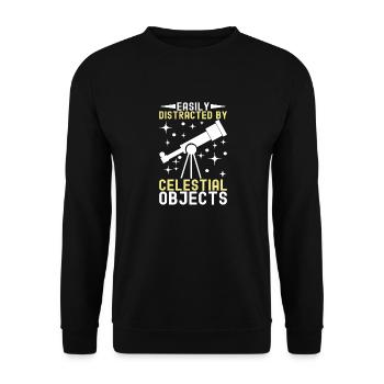 Atronome Astronomy - Unisex Sweatshirt - black - Front - Alina (178cm) & Michal (187cm)