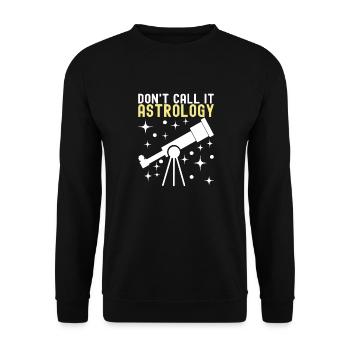 Atronome Astronomy - Unisex Sweatshirt - black - Front - Alina (178cm) & Michal (187cm)