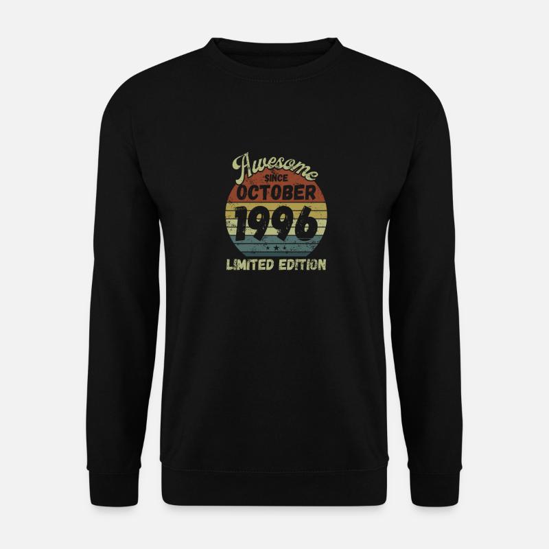 Awesome since October 1996 - Birthday - Unisex Sweatshirt - black