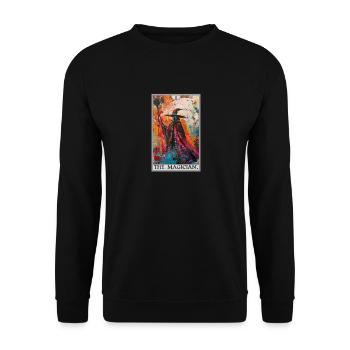 Tarotkarte The Magician Der Magier - Unisex Pullover - Schwarz - Vorne - Alina (178cm) & Michal (187cm)