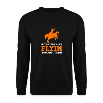 Rodeo - Unisex Sweatshirt - black - Front - Alina (178cm) & Michal (187cm)